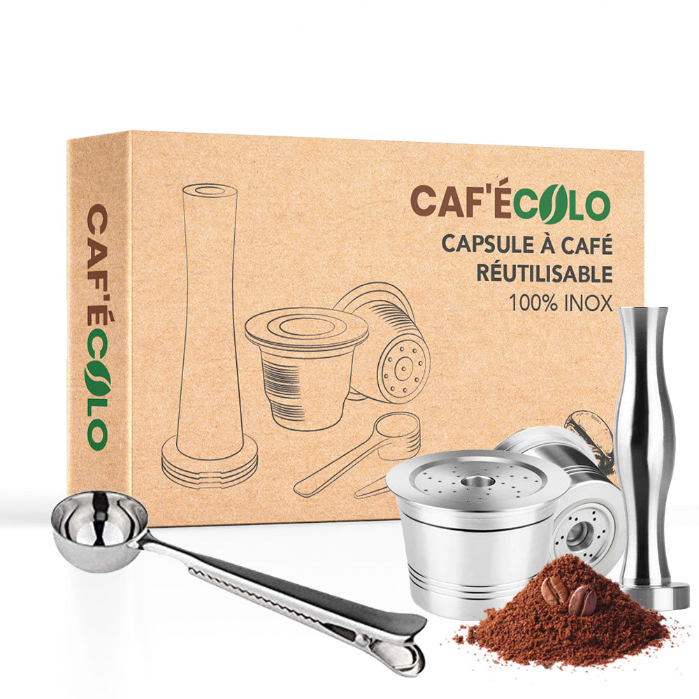 Capsule Dolce Gusto réutilisable 100% inox par Cafécolo™ – Caf'écolo