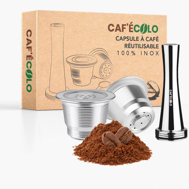 Capsula Nespresso ricaricabile a zero sprechi con tappo a vite di Cafecolo™