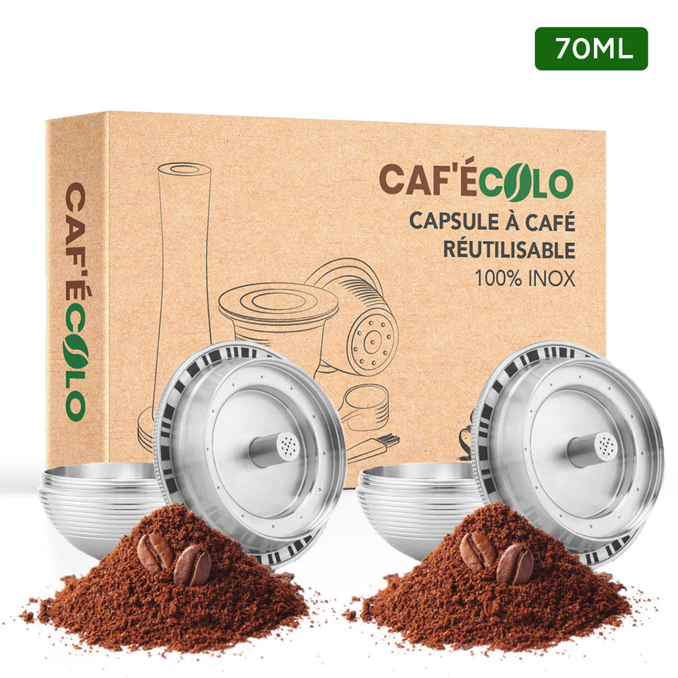 Capsule réutilisable Nespresso Vertuo Cafecolo™, 100% inox