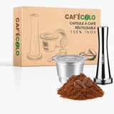 Capsula Nespresso ricaricabile a zero sprechi con tappo a vite di Cafecolo™