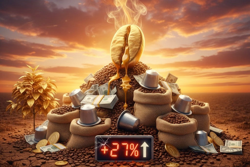 Pourquoi le prix du café explose : +27 % en un an (et la méthode pour diviser votre facture par 4)