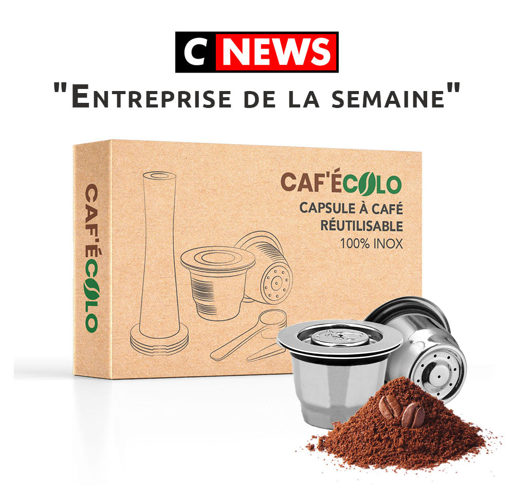 CAF'ÉCOLO capsule à café réutilisable 100% inox N°1 en France