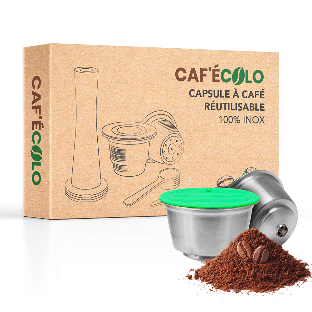 Capsule Dolce Gusto réutilisable 100% inox par Cafécolo™ – Caf'écolo