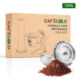 Capsule réutilisable Nespresso Vertuo Cafecolo™, 100% inox