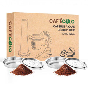 Capsule réutilisable Rechargeable Nespresso pour Machine à café Cafetière  i-Cafilas Inox au meilleur prix