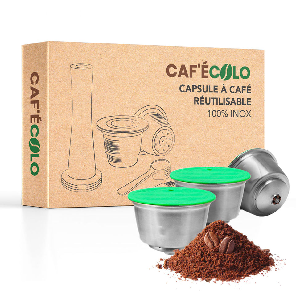 Capsule Dolce Gusto réutilisable 100% inox par Cafécolo™ – Caf'écolo