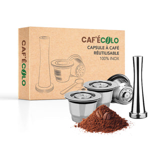 Capsule nespresso réutilisable à l'infini 100% inox par Cafecolo™ –  Caf'écolo