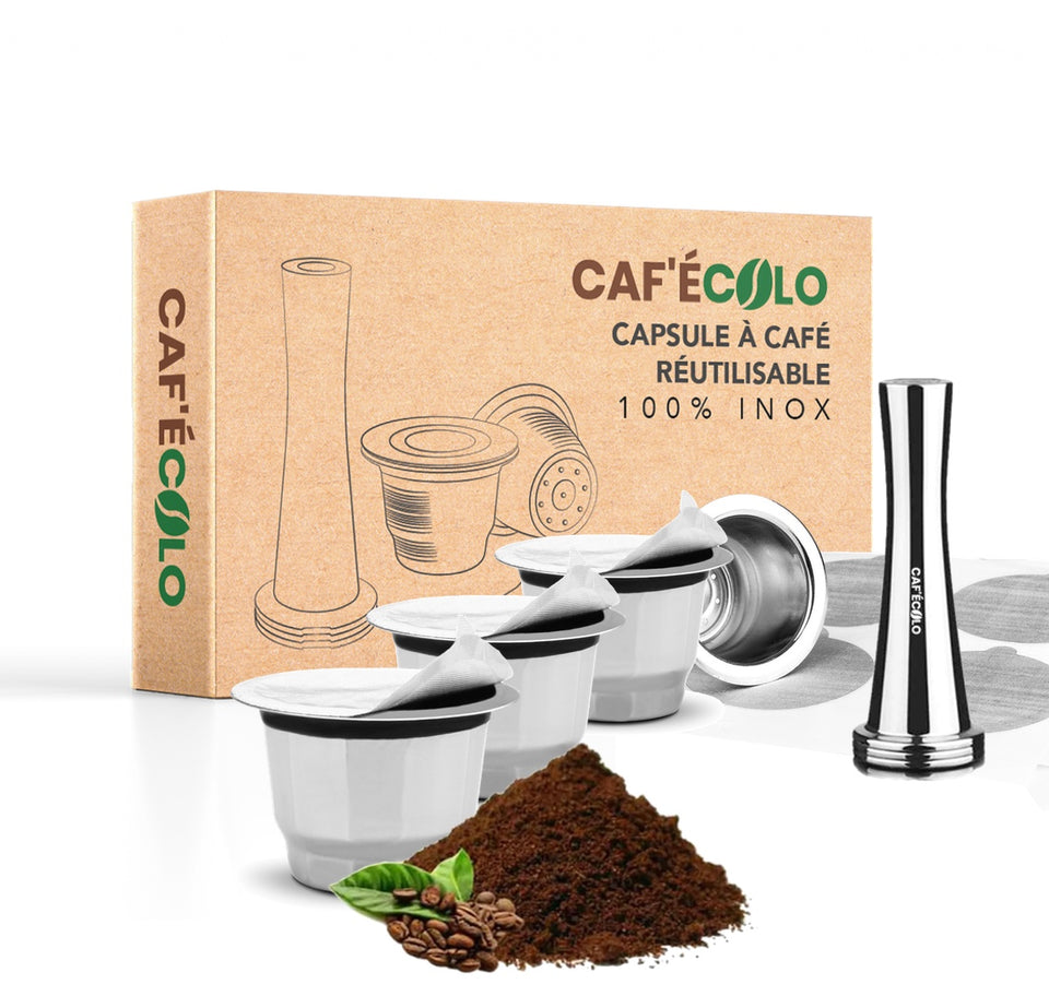 Capsule Dolce Gusto réutilisable 100% inox par Cafécolo™ – Caf'écolo