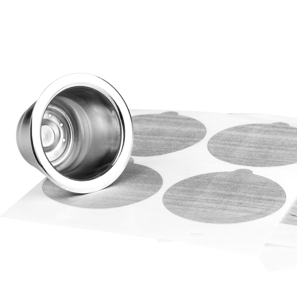 Capsule réutilisable compatible nespresso avec opercules