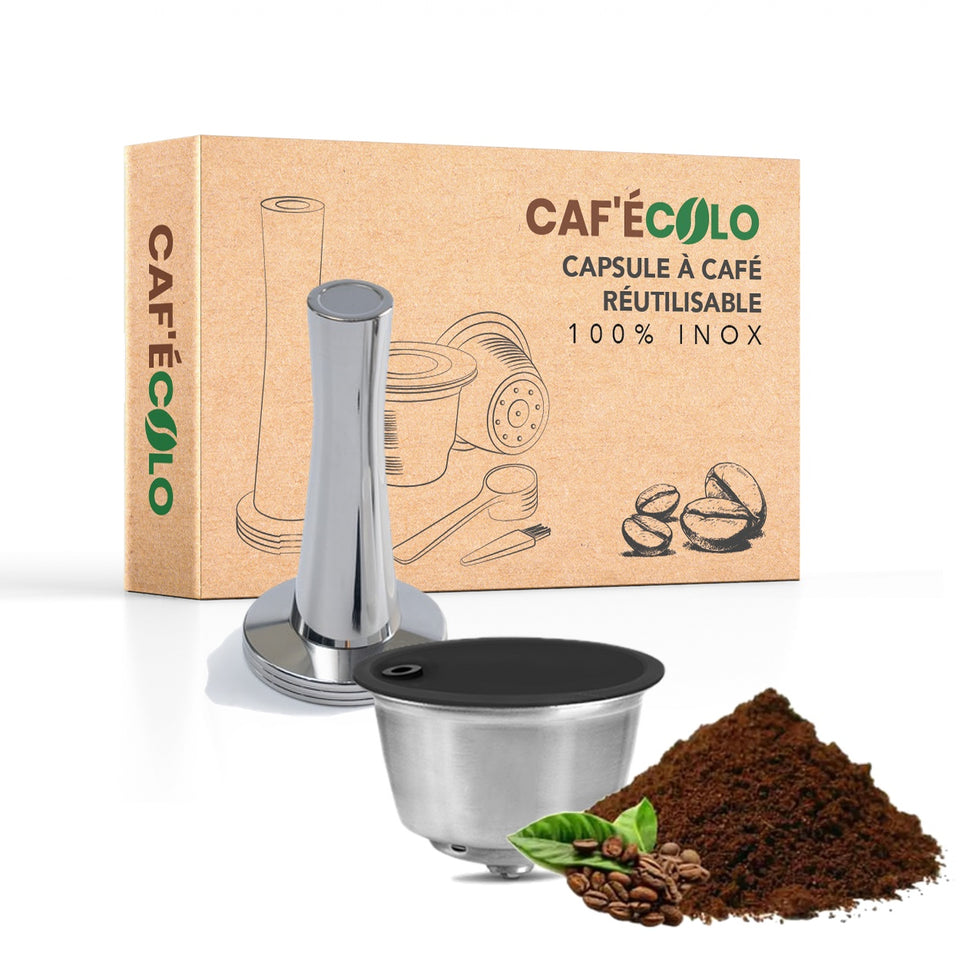 Capsule réutilisable Dolce Gusto Lumio 100% inox par Cafecolo™ – Caf'écolo