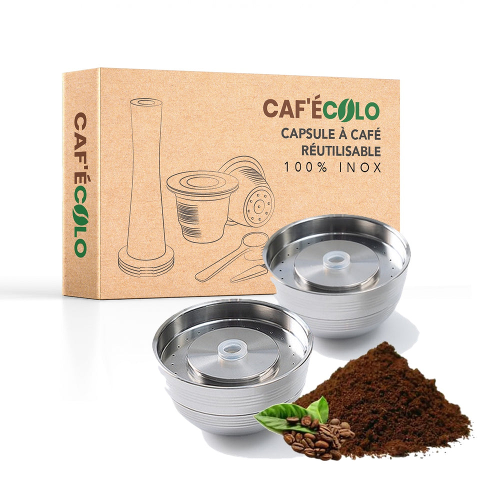 Capsule réutilisable en inox Cafécolo compatible nespresso vertuo next premium