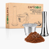 Capsule nespresso rechargeable zéro déchet à couvercle vissé par Cafecolo™