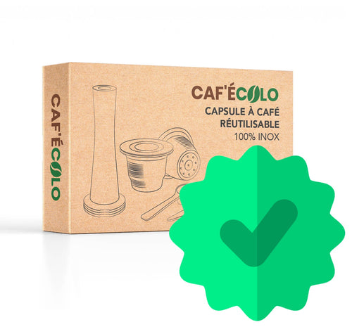Capsules réutilisables 100% inox Cafécolo™ – Caf'écolo