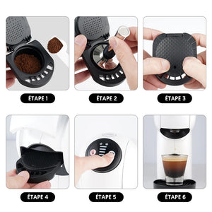 Guide utilisation adaptateur café moulu pour machine Dolce Gusto
