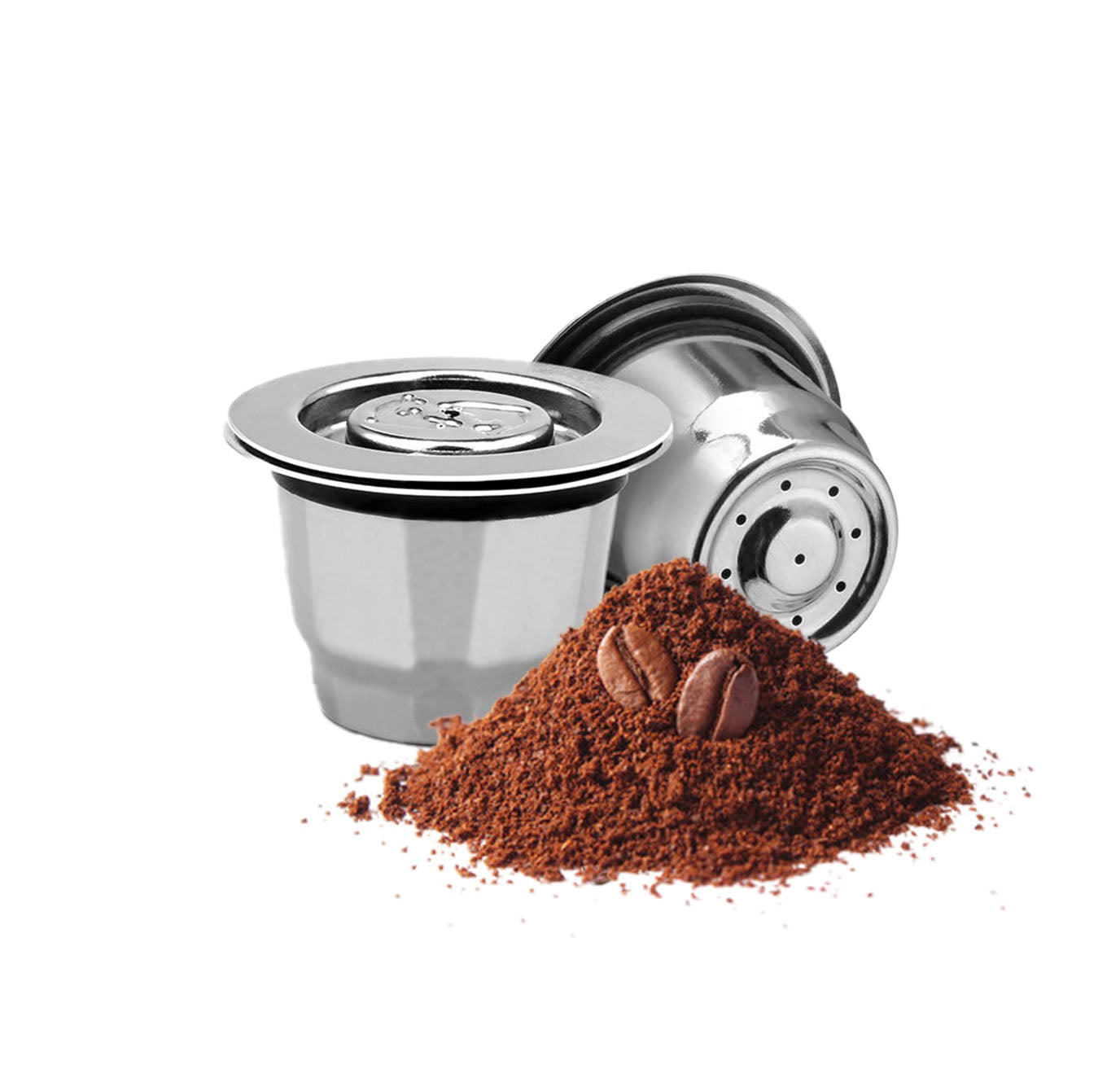 Capsule Réutilisable - Dolce Gusto - Acier Inoxydable - Compatible - Rechargeable - Métal Capsule Réutilisable - Dolce Gusto - Acier Inoxydable - Compatible - Rechargeable - Métal